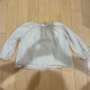 Zara Toddler Cream Long Sleeve